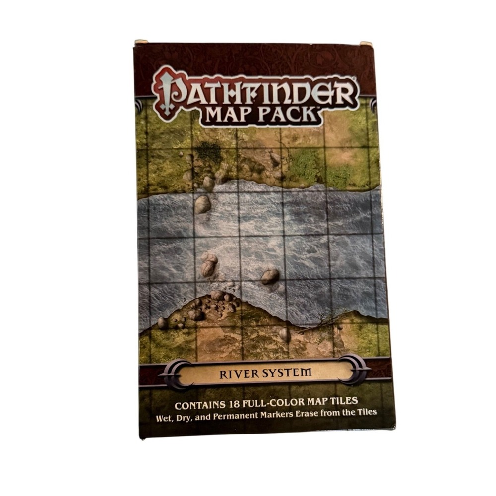 Pathfinder Map Pack River System 18 Map Tiles PZO4054 Paizo RPG Accessory